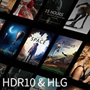 HDR-PRO technology is supercharged by HDR10 & HLG support